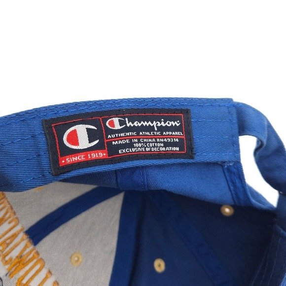 Georgia Tech Yellow Jackets Champion Strapback Hat Baseball Cap College Blue - Picture 7 of 7